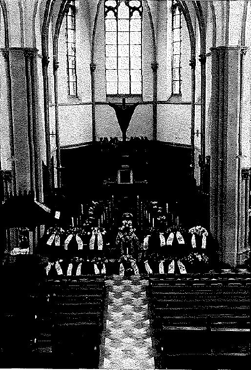 Aufbahrung von Pastor Lauscher in der Pfarrkirche