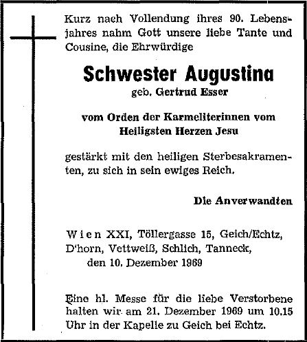 Schwester Augustina