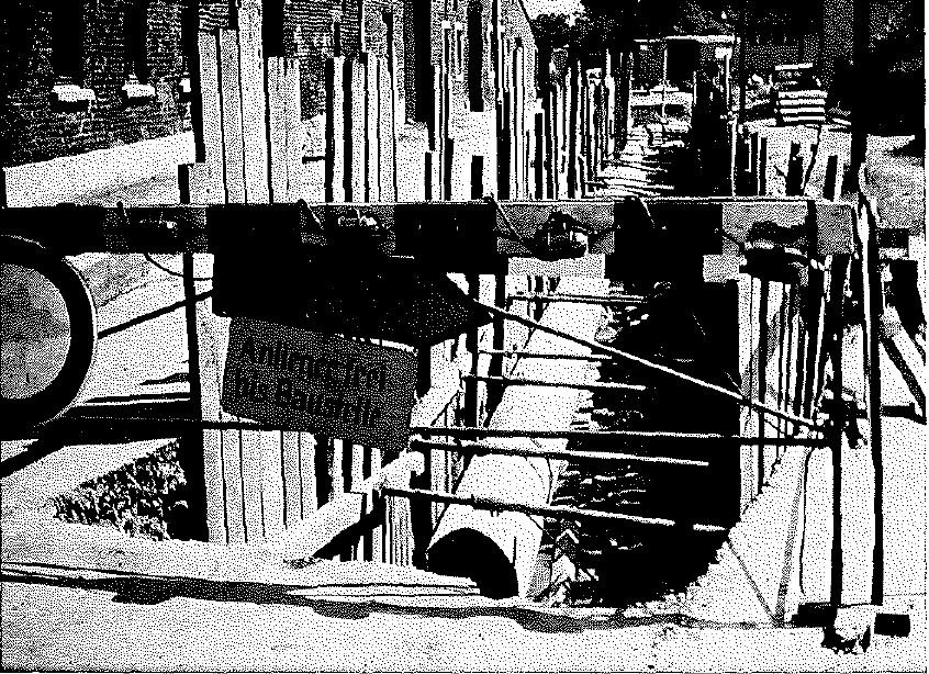 Kanalbau in der Weidmühlenstraße 1967