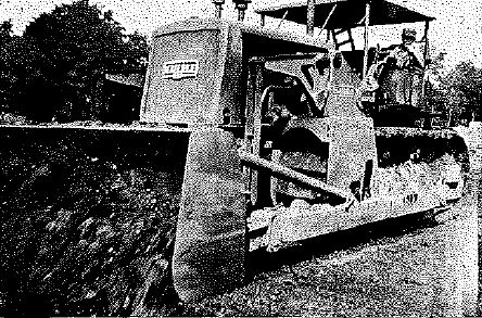 Planierraupe in Grube Alfred 1946