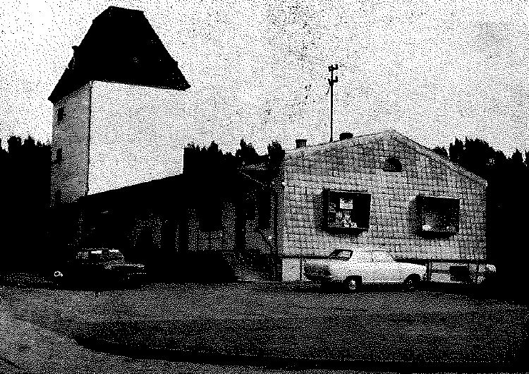 Getreidesilo und Spar- und Darlehnskasse (Grünstraße)