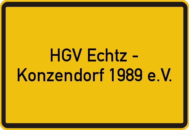 Eingang HGV Echtz - Konzendorf e.V.